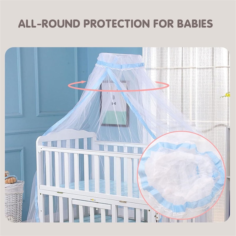 Foldable Baby Mosquito Net Crib Canopy For Safe Summer Sleep 1
