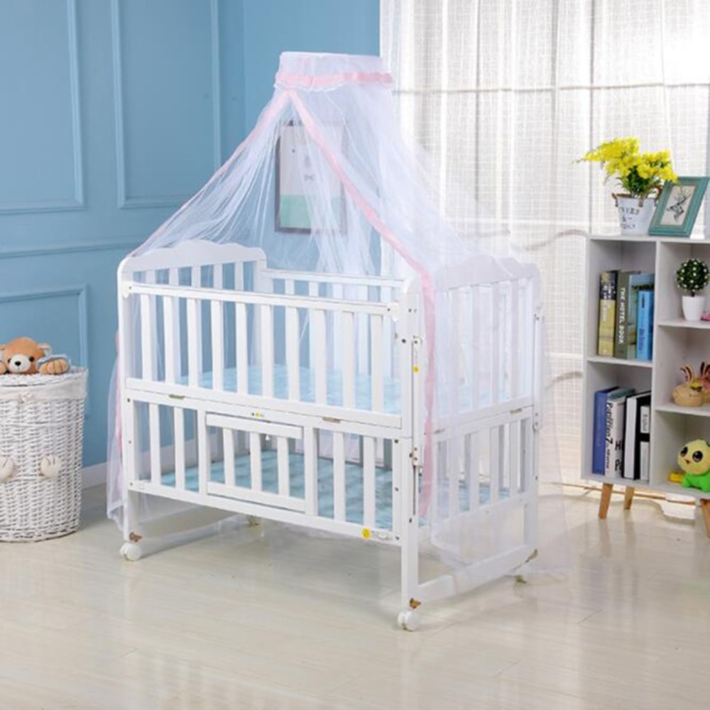 Foldable Baby Mosquito Net Crib Canopy For Safe Summer Sleep 2
