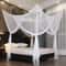 Four Door Mosquito Net For Bed White Canopy For Insect Protection 2