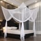 Four Door Mosquito Net For Bed White Canopy For Insect Protection 2