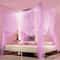 Four Door Mosquito Net For Bed White Canopy For Insect Protection 6