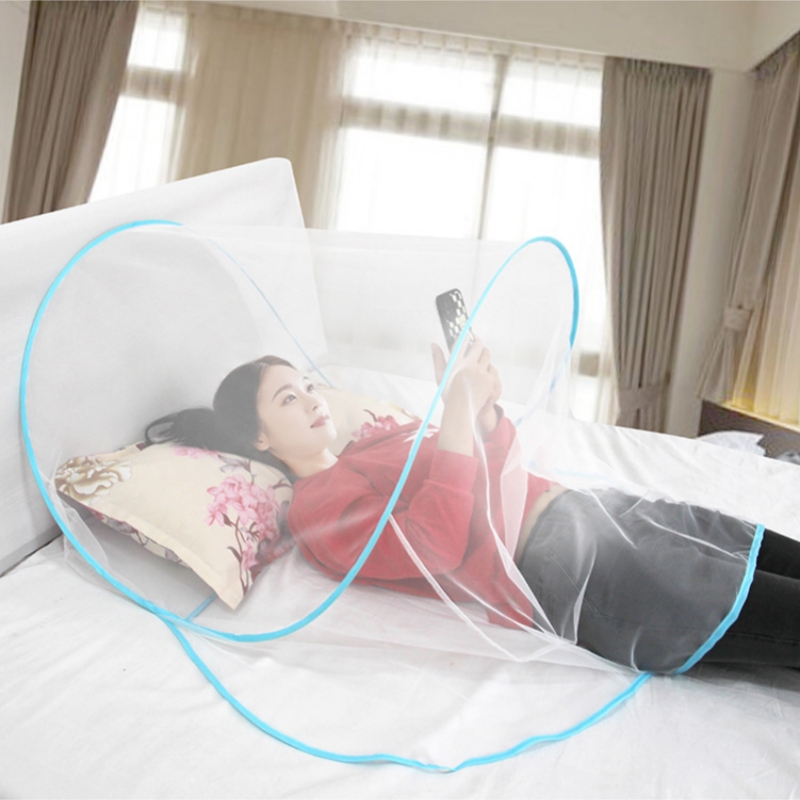 Portable Mosquito Net Pop Up Foldable Bug Net For Single Bed Travel And Camping 1