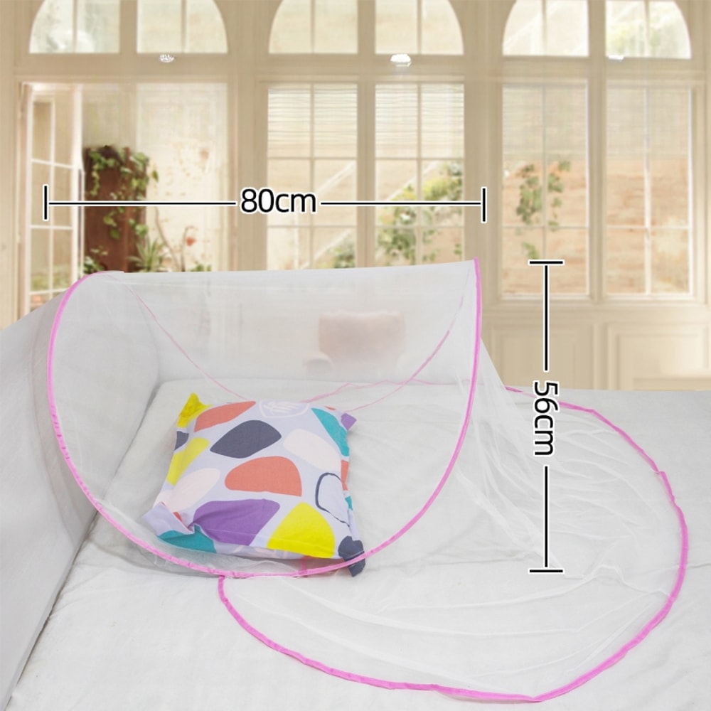 Portable Mosquito Net Pop Up Foldable Bug Net For Single Bed Travel And Camping 4