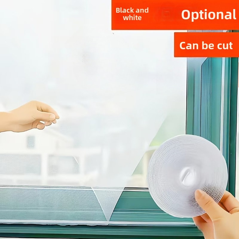Self Adhesive Mosquito Window Net No Drill Insect Screen Mesh 0