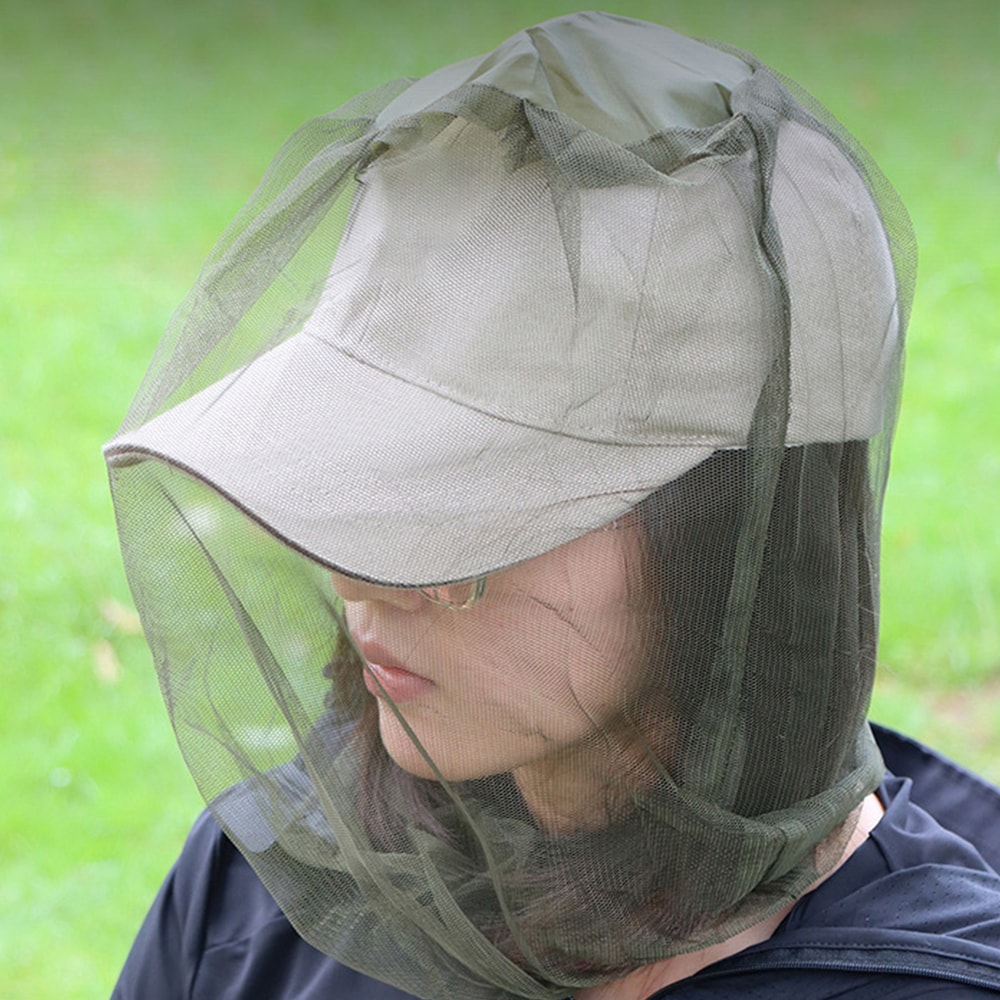 Outdoor Mosquito Head Net for Hat Face and Neck Bug Protection