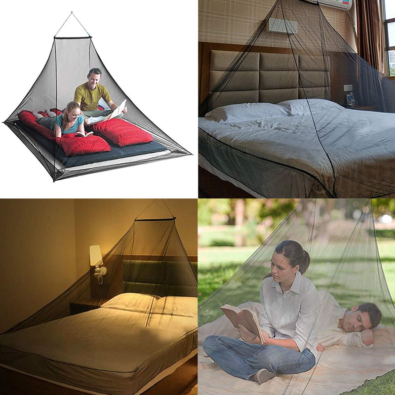 Portable Mosquito Net Camping Travel Pyramid Bed Tent 4