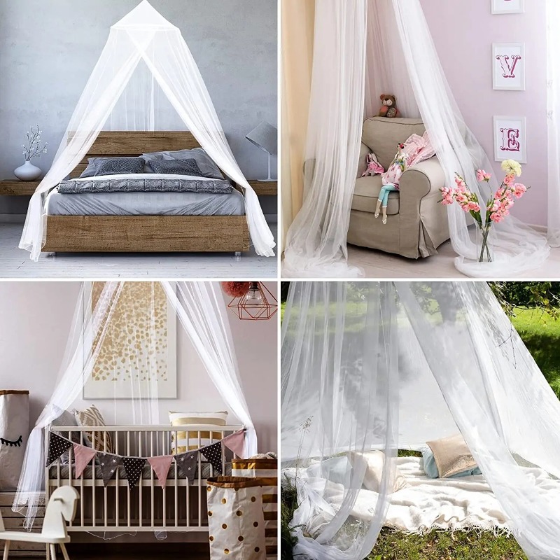 Large Dome Hanging Mosquito Net for Bed Canopy and Insect Protection