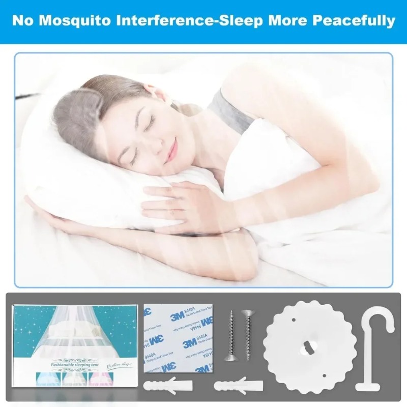 Mosquito Net For Bed Hanging Dome Canopy Mesh For Fly And Insect Protection 4