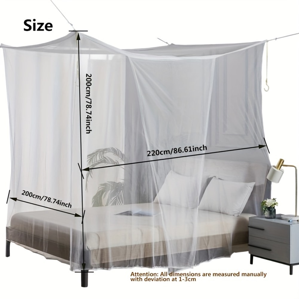 Large White Camping Mosquito Net For Bed Hammock Tent And Outdoor Travel 1