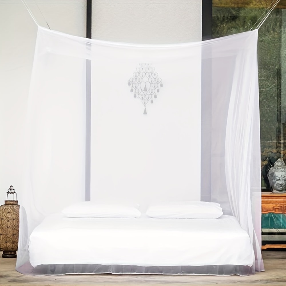 Large White Camping Mosquito Net For Bed Hammock Tent And Outdoor Travel 3
