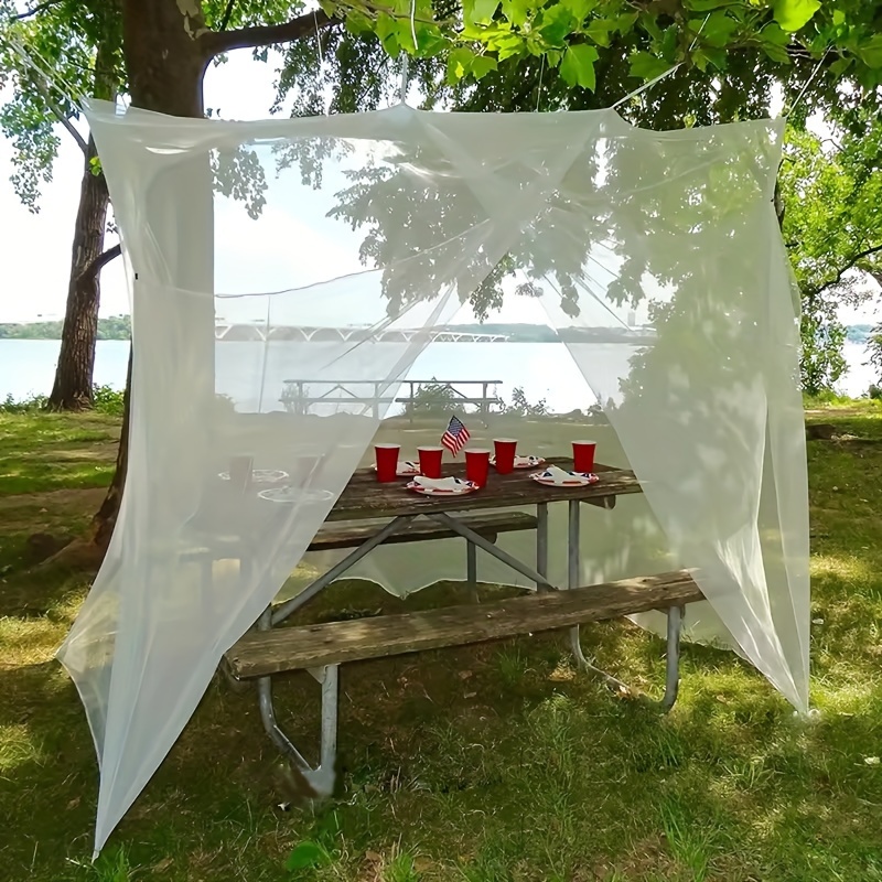 Large White Camping Mosquito Net For Bed Hammock Tent And Outdoor Travel 4