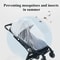 Baby Stroller Mosquito Net Washable Crib Mesh Cover 3