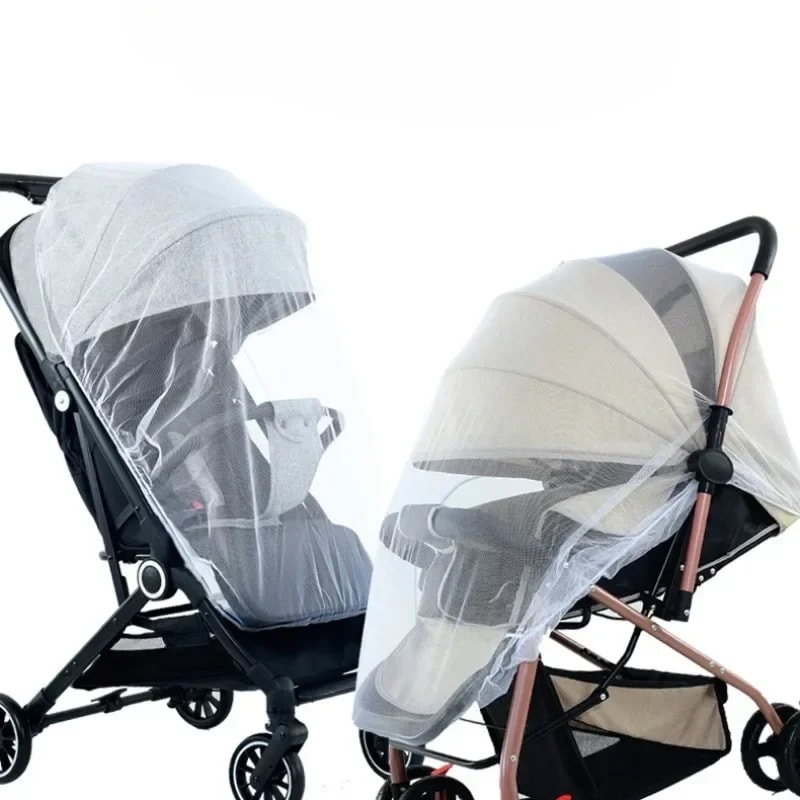 Baby Stroller Mosquito Net Washable Crib Mesh Cover 4