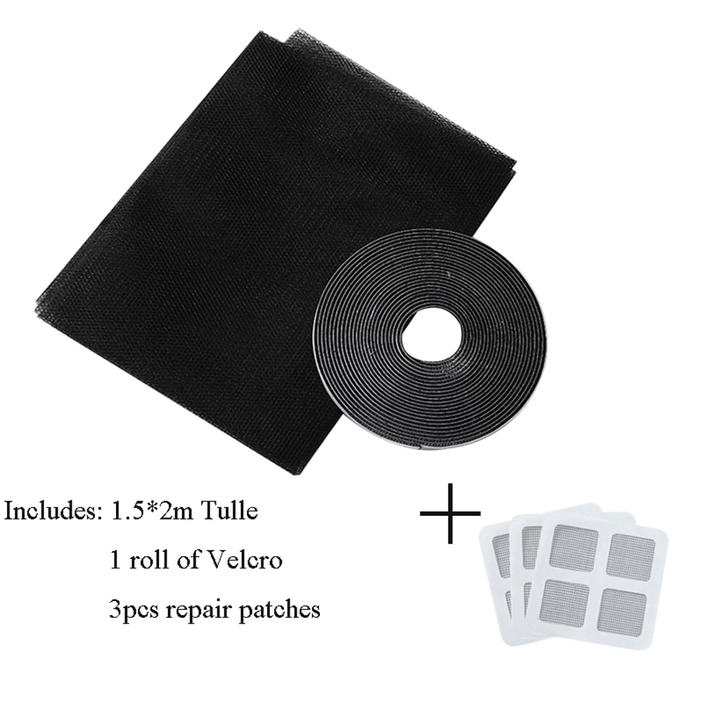 Magnetic Fly Screen Mosquito Net For Windows With Self Adhesive Mesh 6