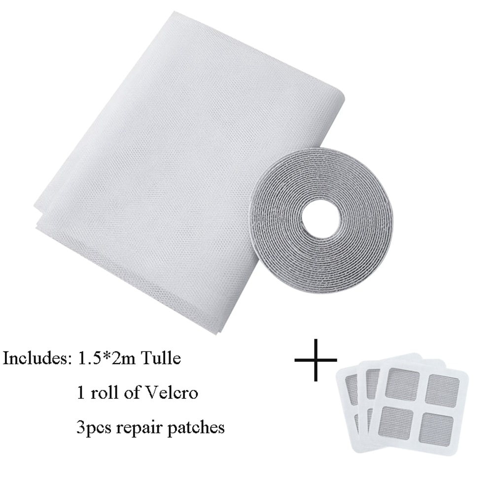 Magnetic Fly Screen Mosquito Net For Windows With Self Adhesive Mesh 5