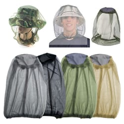 anti mosquito mesh fishing hat for outdoor face protection