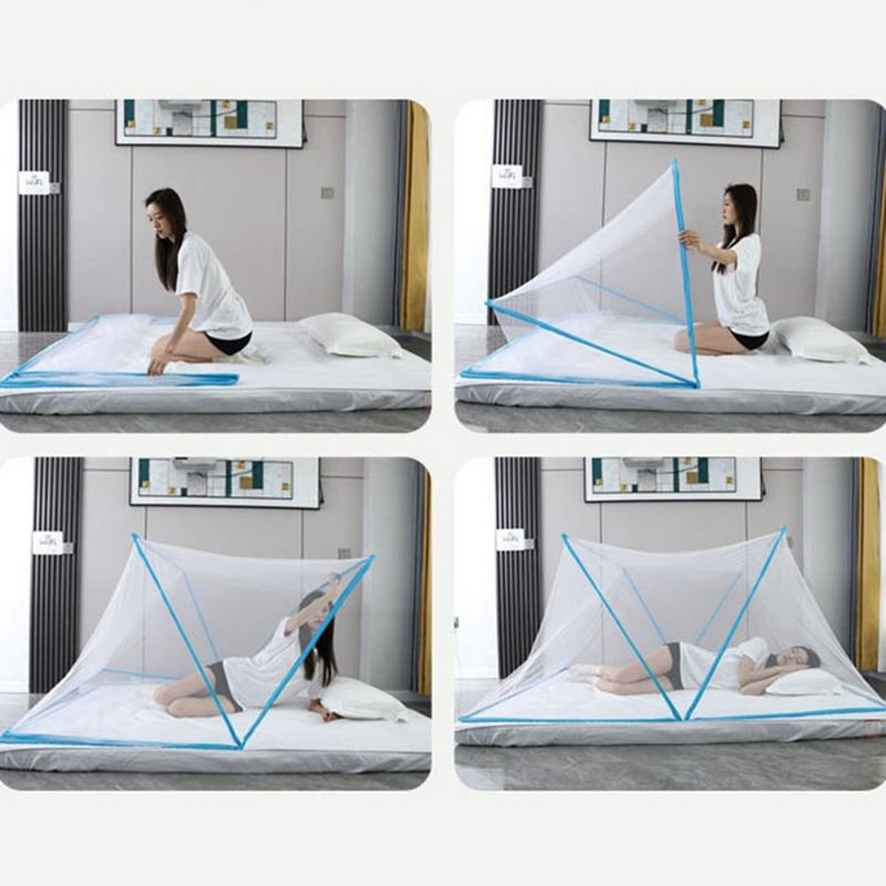 Portable Folding Mosquito Net for Bed Breathable Mesh Bed Canopy
