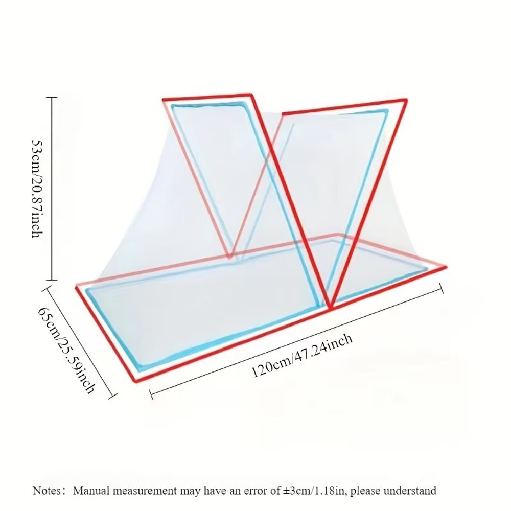 Portable Folding Mosquito Net for Bed Breathable Mesh Bed Canopy