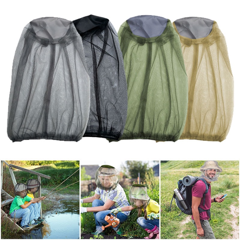 Outdoor Mosquito Head Net Hat For Fishing Camping Hiking 0