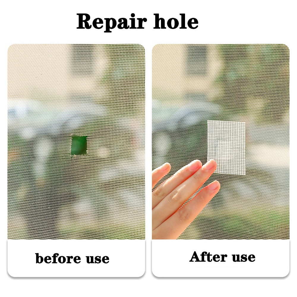 Waterproof Window Screen Repair Tape Self Adhesive Mesh Patch For Doors And Windows 3