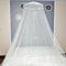White Mosquito Net Bed Canopy with Zipper for Indoor and Outdoor Insect Protection