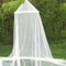White Mosquito Net Bed Canopy with Zipper for Indoor and Outdoor Insect Protection