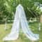 White Mosquito Net Bed Canopy with Zipper for Indoor and Outdoor Insect Protection