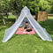 White Mosquito Net Bed Canopy with Zipper for Indoor and Outdoor Insect Protection