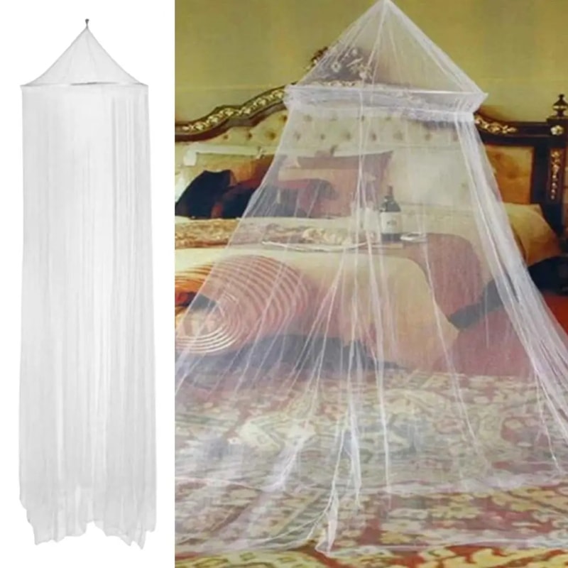 Princess Mosquito Net Canopy for Bed, Dome Insect Mesh Bedroom Decor