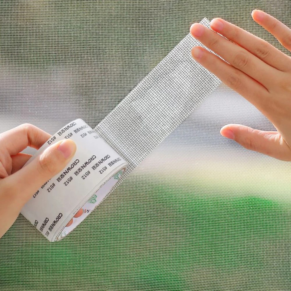 Waterproof Window Screen Repair Tape Self Adhesive Mesh Patch For Mosquito Net Holes 4