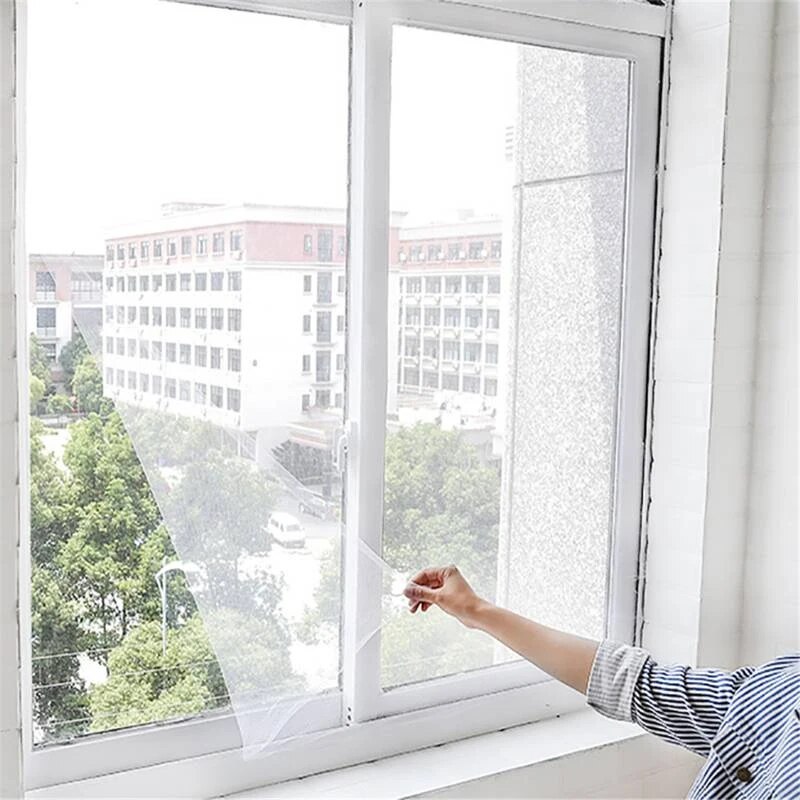 Self Adhesive Invisible Window Screen Anti Mosquito Insect Mesh for Summer