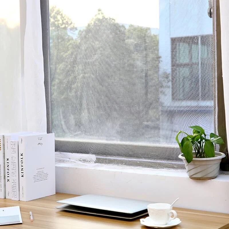 Self Adhesive Invisible Window Screen Anti Mosquito Insect Mesh for Summer