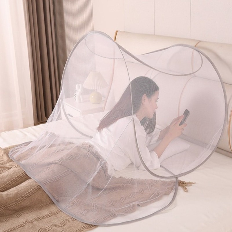 Foldable Mosquito Net Face And Head Cover With Breathable Mesh Stand 3