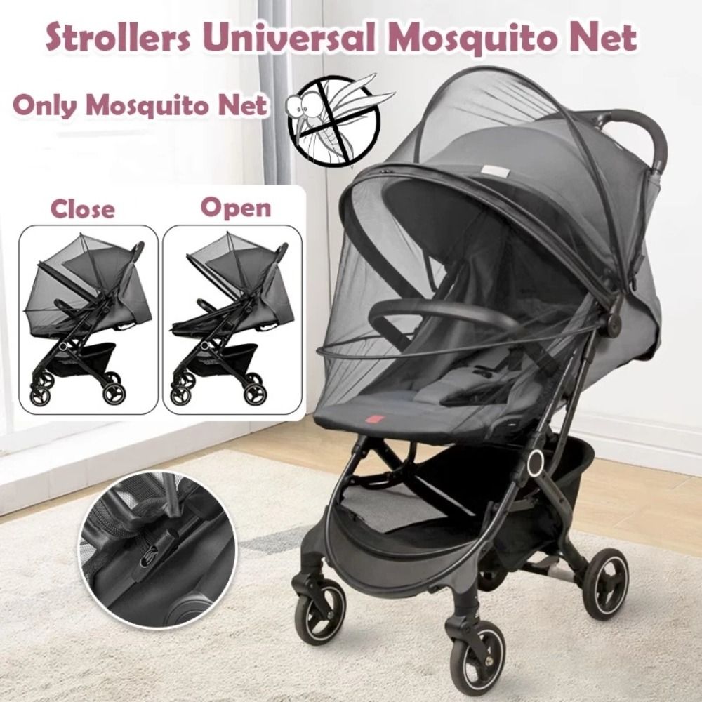 Dual Zipper Baby Stroller Mosquito Net Pushchair Bug Protection Cover