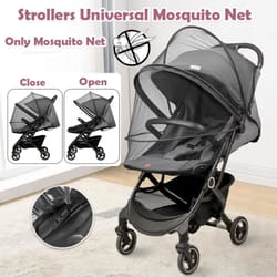 dual zipper baby stroller mosquito net pushchair bug protection cover