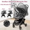 Dual Zipper Baby Stroller Mosquito Net Pushchair Bug Protection Cover