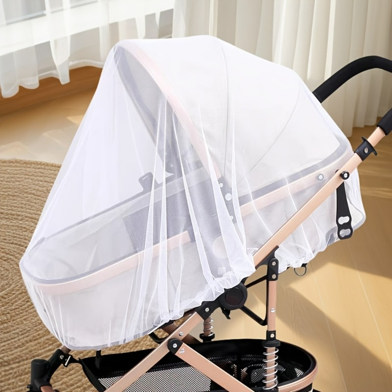 Full Coverage Baby Stroller Mosquito Net Breathable Bug Protection Cover 6
