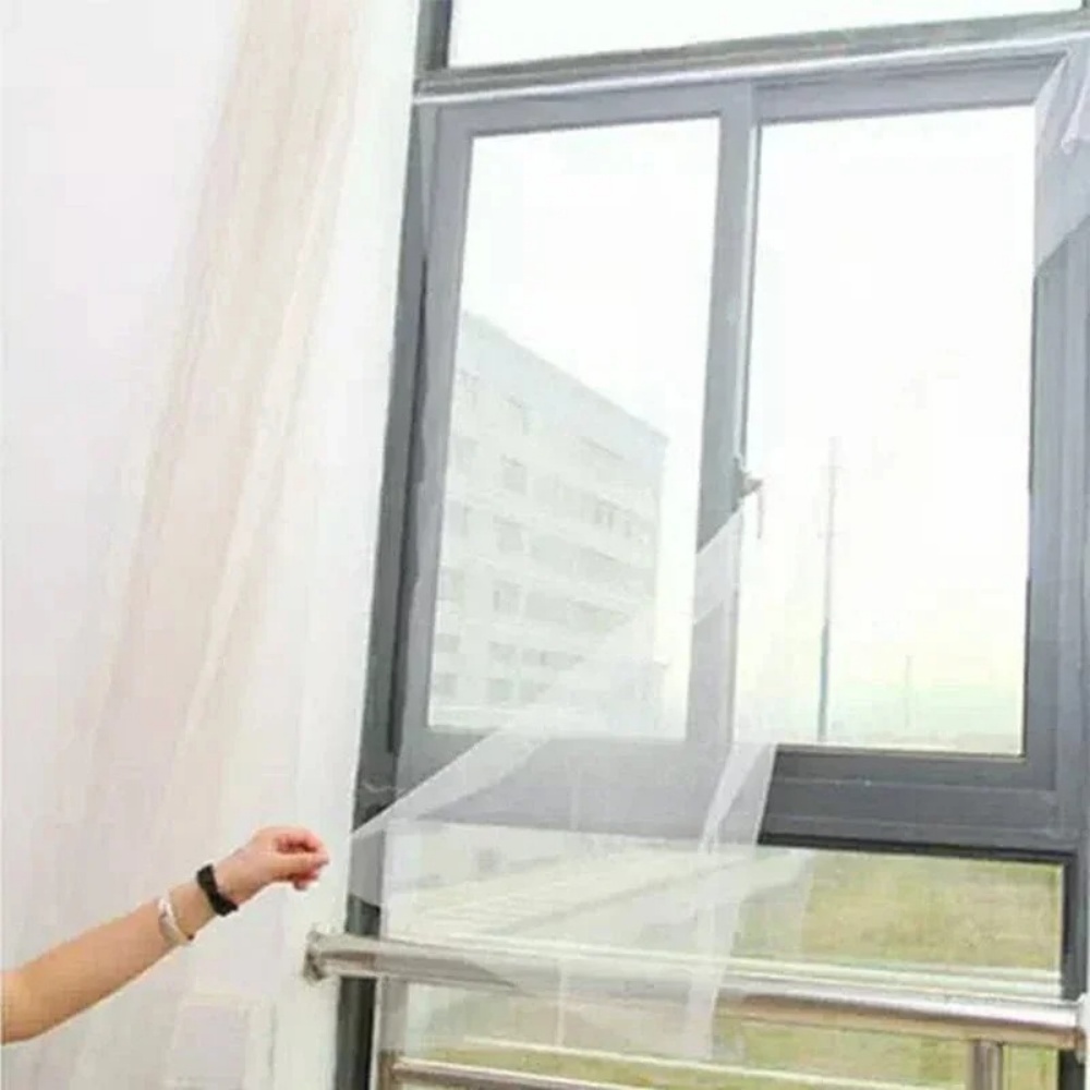 Reusable Window Mosquito Net Self Adhesive Fly Screen Mesh 4