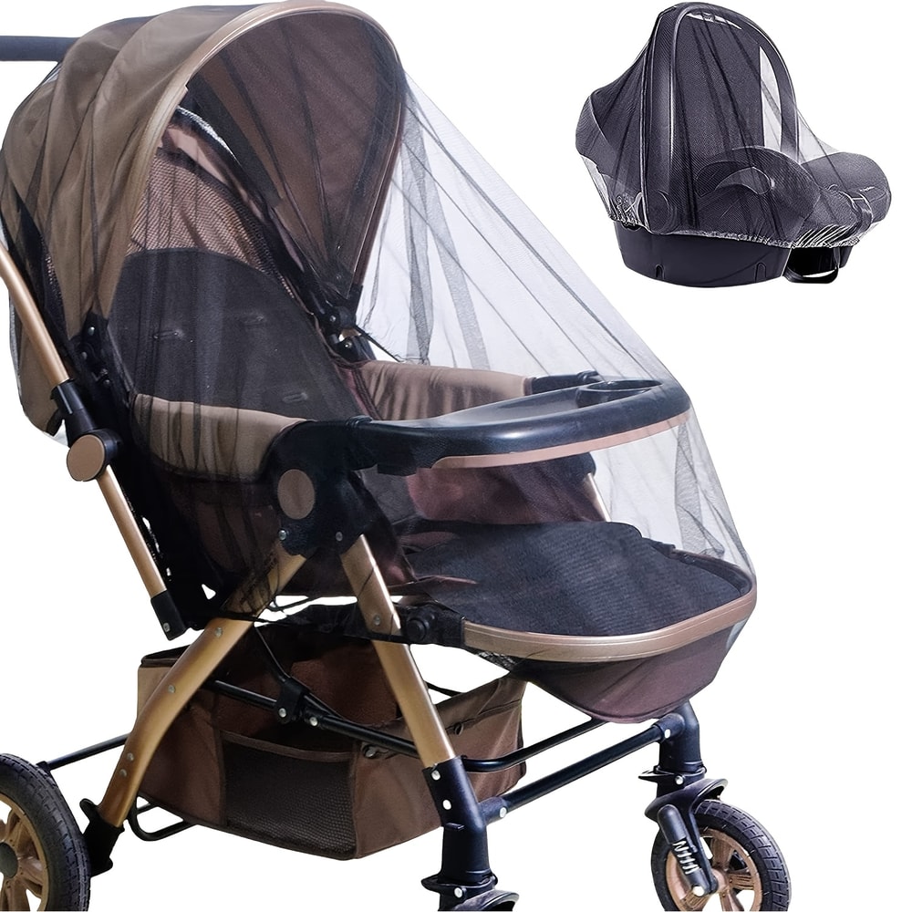 Stroller Mosquito Net Full Coverage Breathable Mesh Baby Bug Cover 0