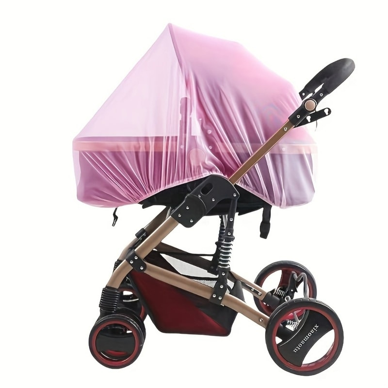 Stroller Mosquito Net Full Coverage Breathable Mesh Baby Bug Cover 9