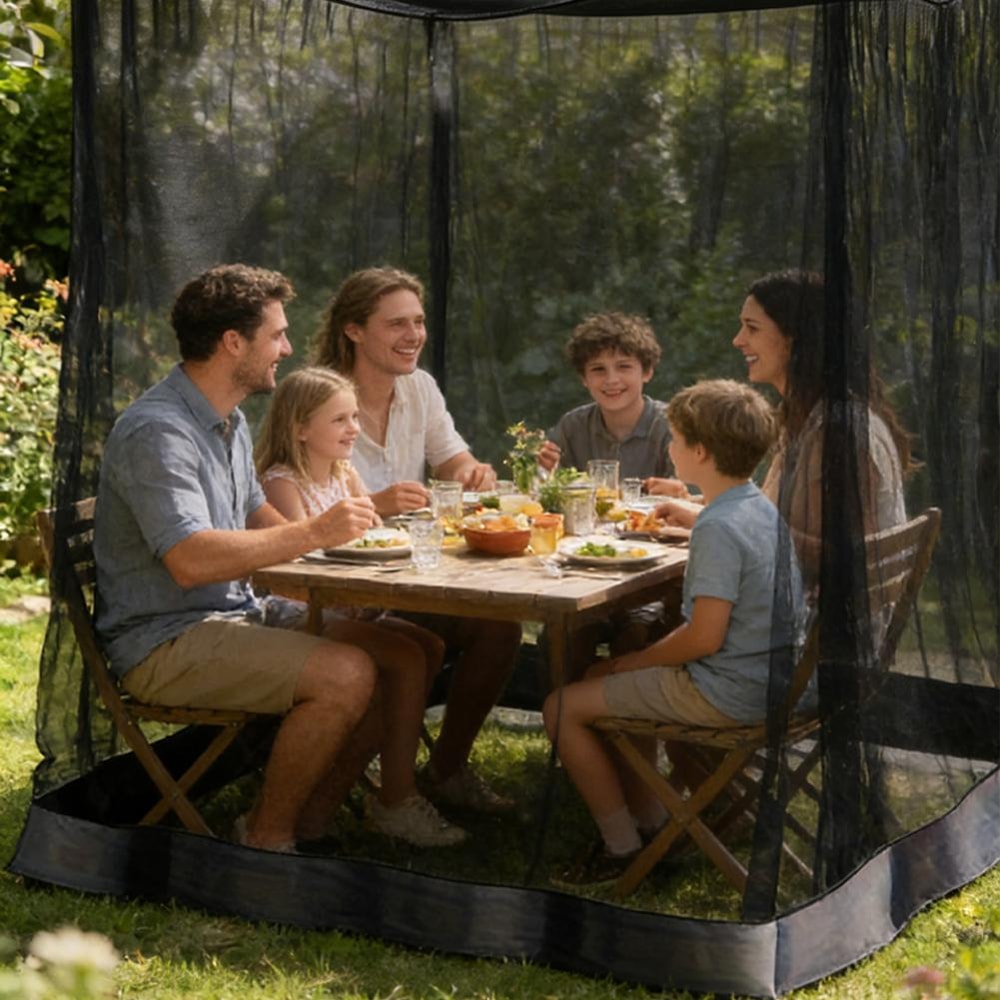 Portable Square Mosquito Net For Bed And Camping 4