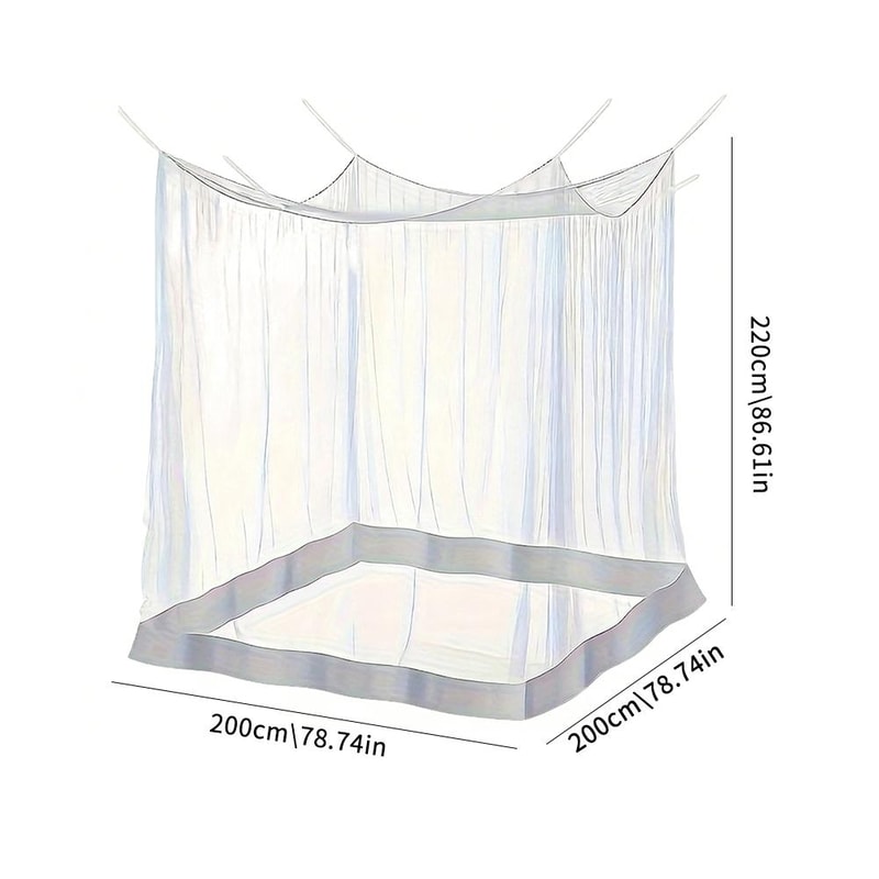 Portable Square Mosquito Net For Bed And Camping 5