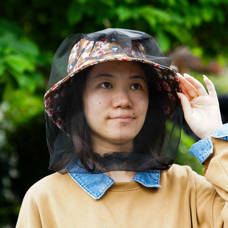 Mosquito Head Net Bug Face Protector For Camping And Gardening 3