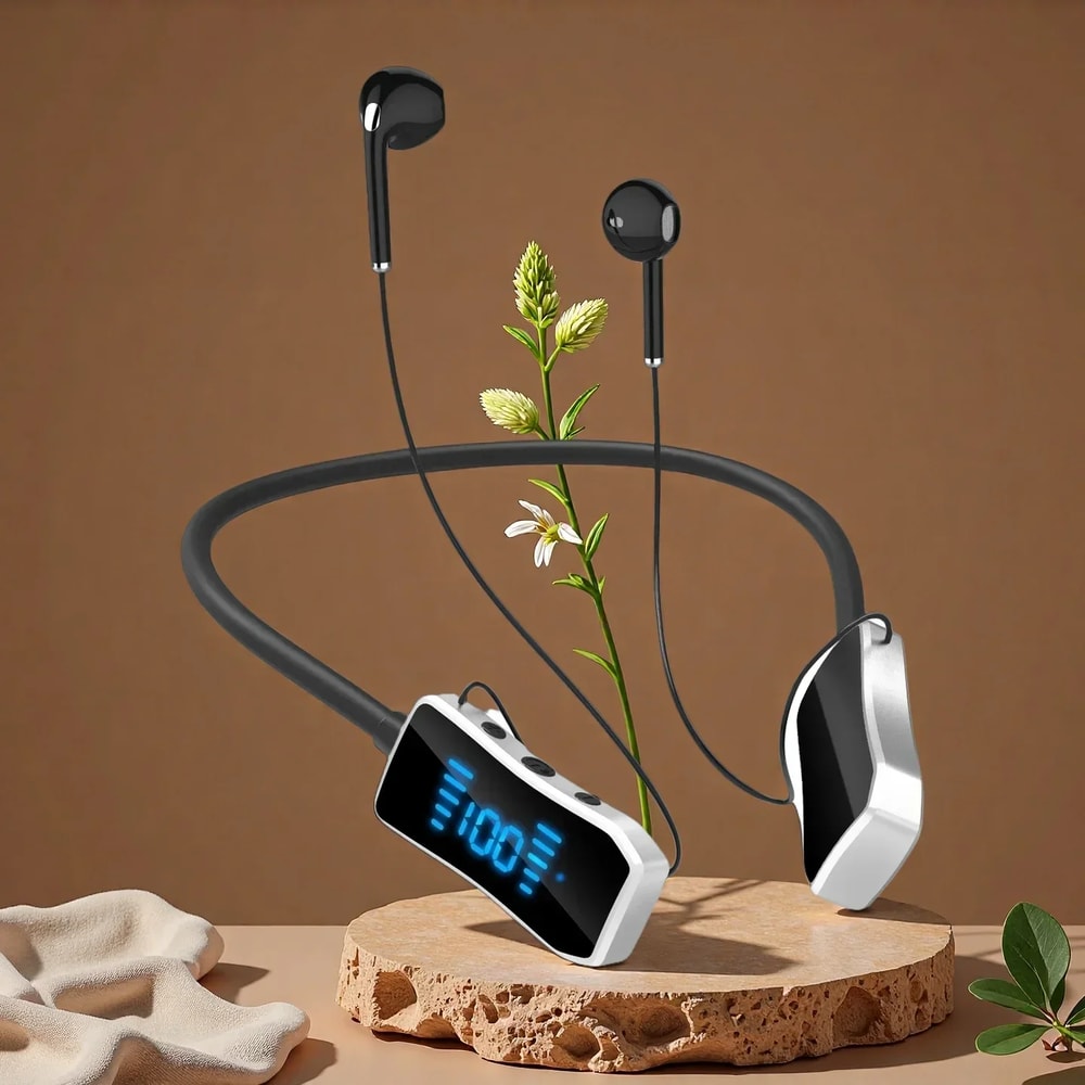 Bluetooth Wireless Earphones Magnetic Neckband Headphones 4