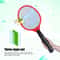 Cordless Electric Mosquito Swatter Battery Powered Bug Zapper Racket 2