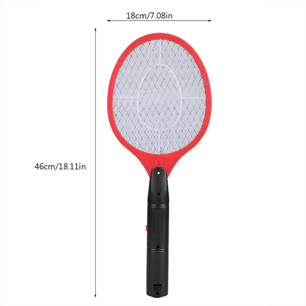 Cordless Electric Mosquito Swatter Battery Powered Bug Zapper Racket 4