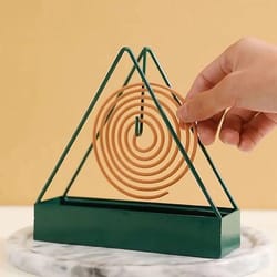 nordic iron mosquito coil holder with ash tray