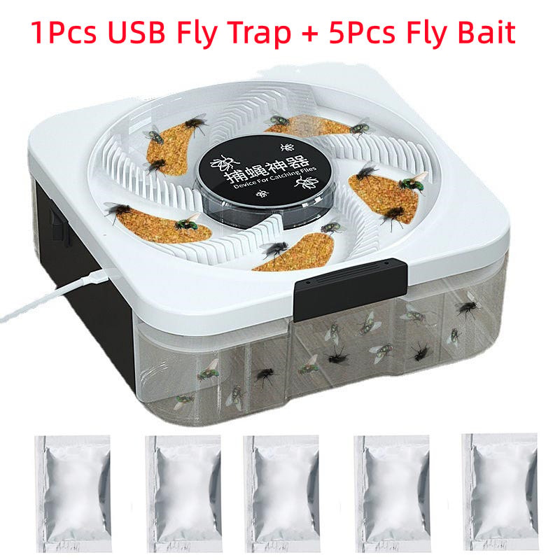 USB Fly Trap Automatic Electric Fly Catcher For Indoor And Outdoor Use 5