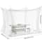 Pop Up Mosquito Net For Bed Camping Travel Breathable Mesh Curtain 3