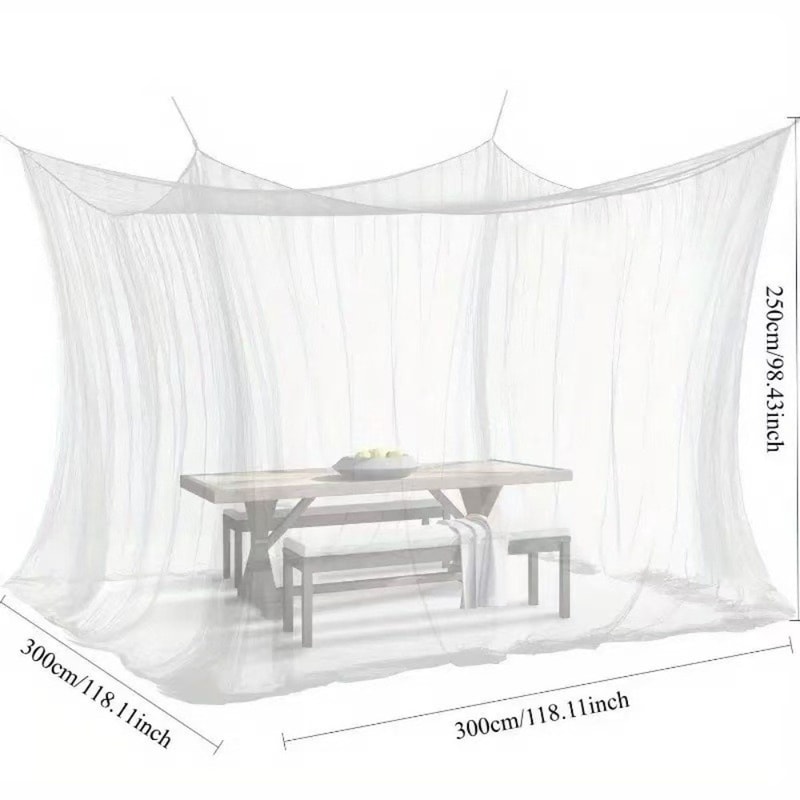 Pop Up Mosquito Net For Bed Camping Travel Breathable Mesh Curtain 3
